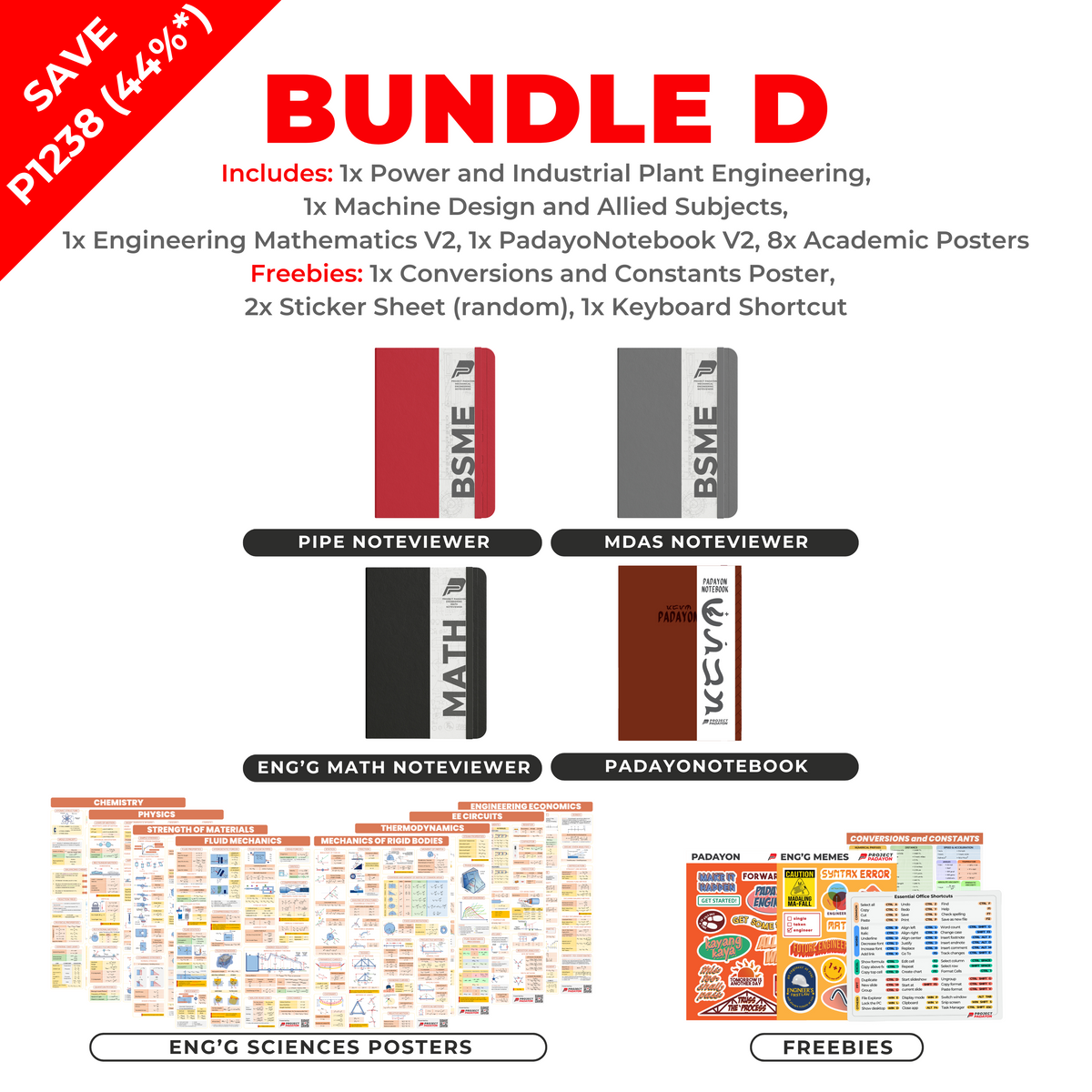 ME BUNDLES - Machine Design and Allied Subjects + Power and Industrial Plant Engineering