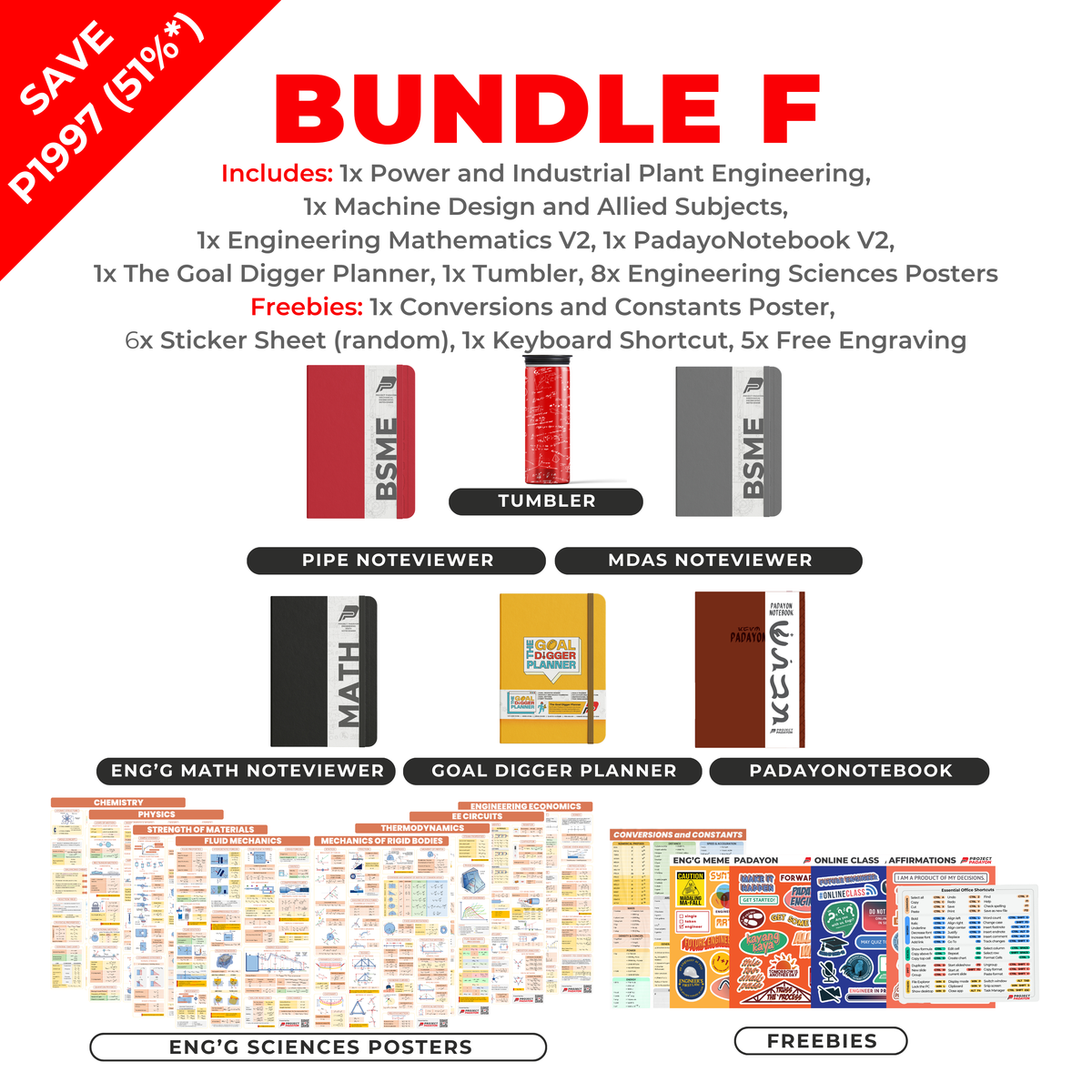 ME BUNDLES - Machine Design and Allied Subjects + Power and Industrial Plant Engineering