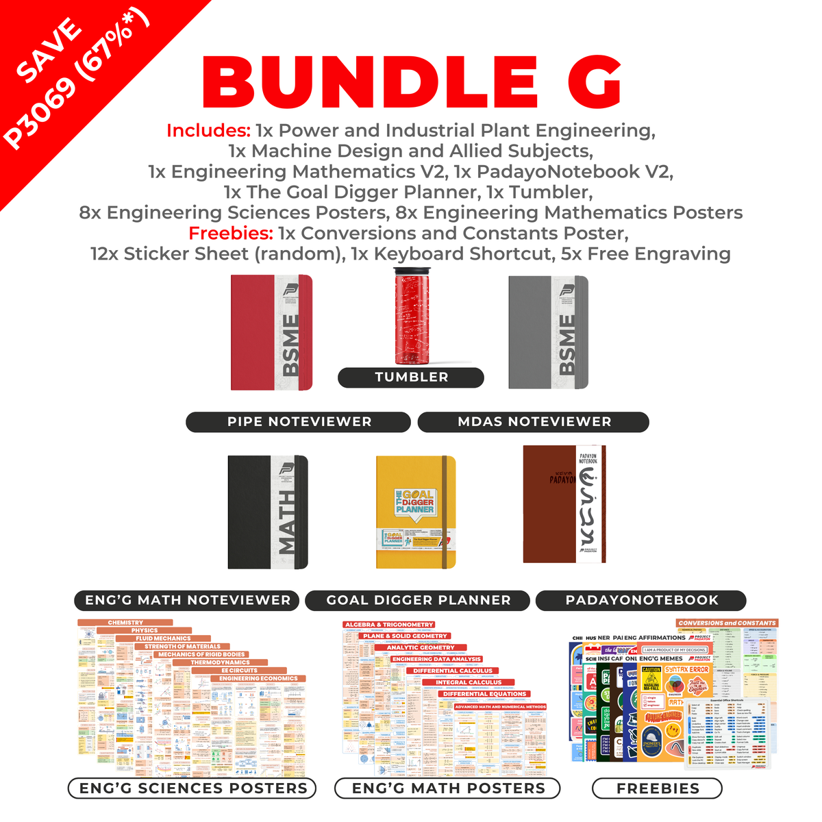 ME BUNDLES - Machine Design and Allied Subjects + Power and Industrial Plant Engineering