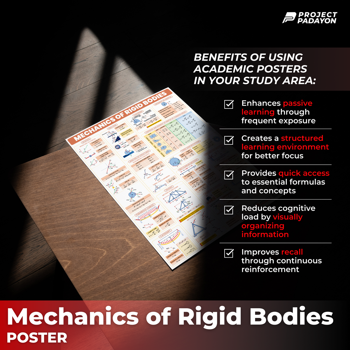 Mechanics of Rigid Bodies (Engineering Mechanics) Poster