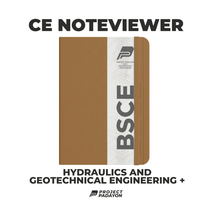 Civil Engineering NoteViewer - Hydraulics and Geotechnical Engineering + (HGE) [Notebook + Reviewer - Leather Notebook