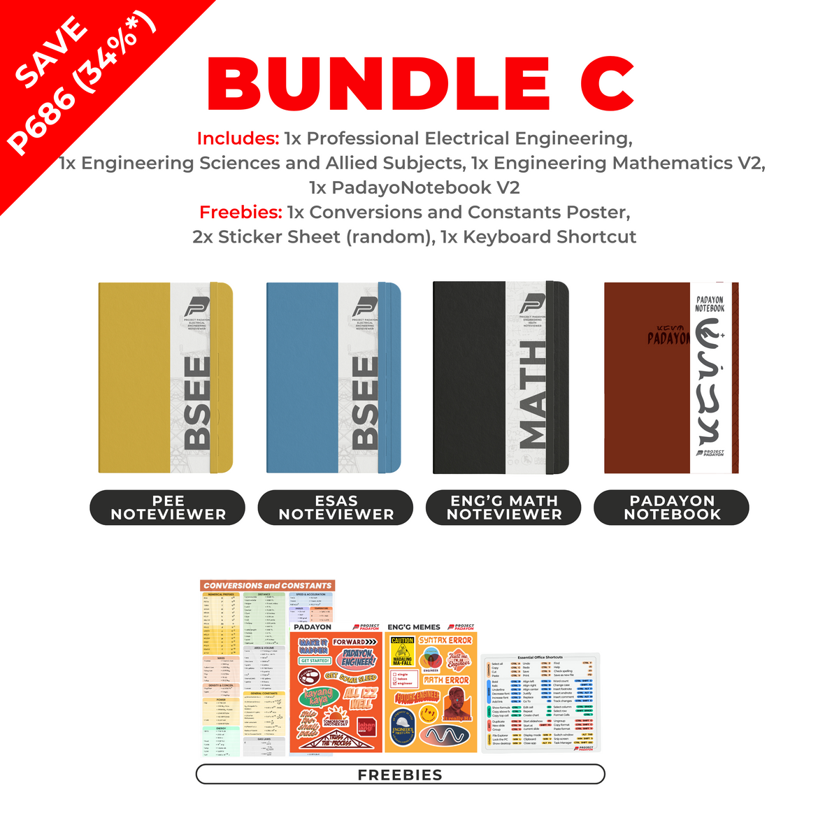 EE BUNDLES -Version 2 - Eng'gSciences & Allied Subjects + Professional Electrical Engineering +Math