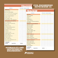 Civil Engineering NoteViewer - Hydraulics and Geotechnical Engineering + (HGE) [Notebook + Reviewer - Leather Notebook