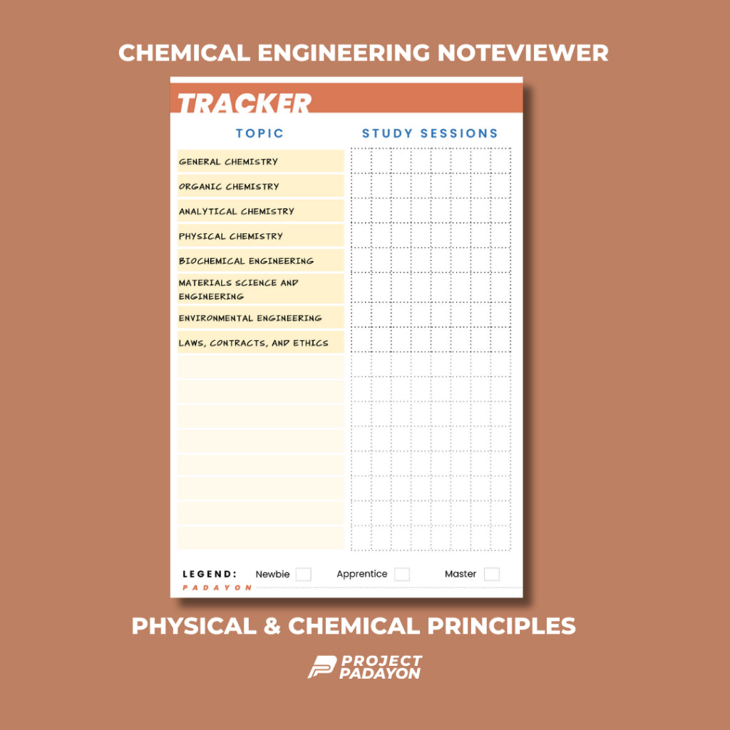 ChE Noteviewer - Physical and Chemical Principles