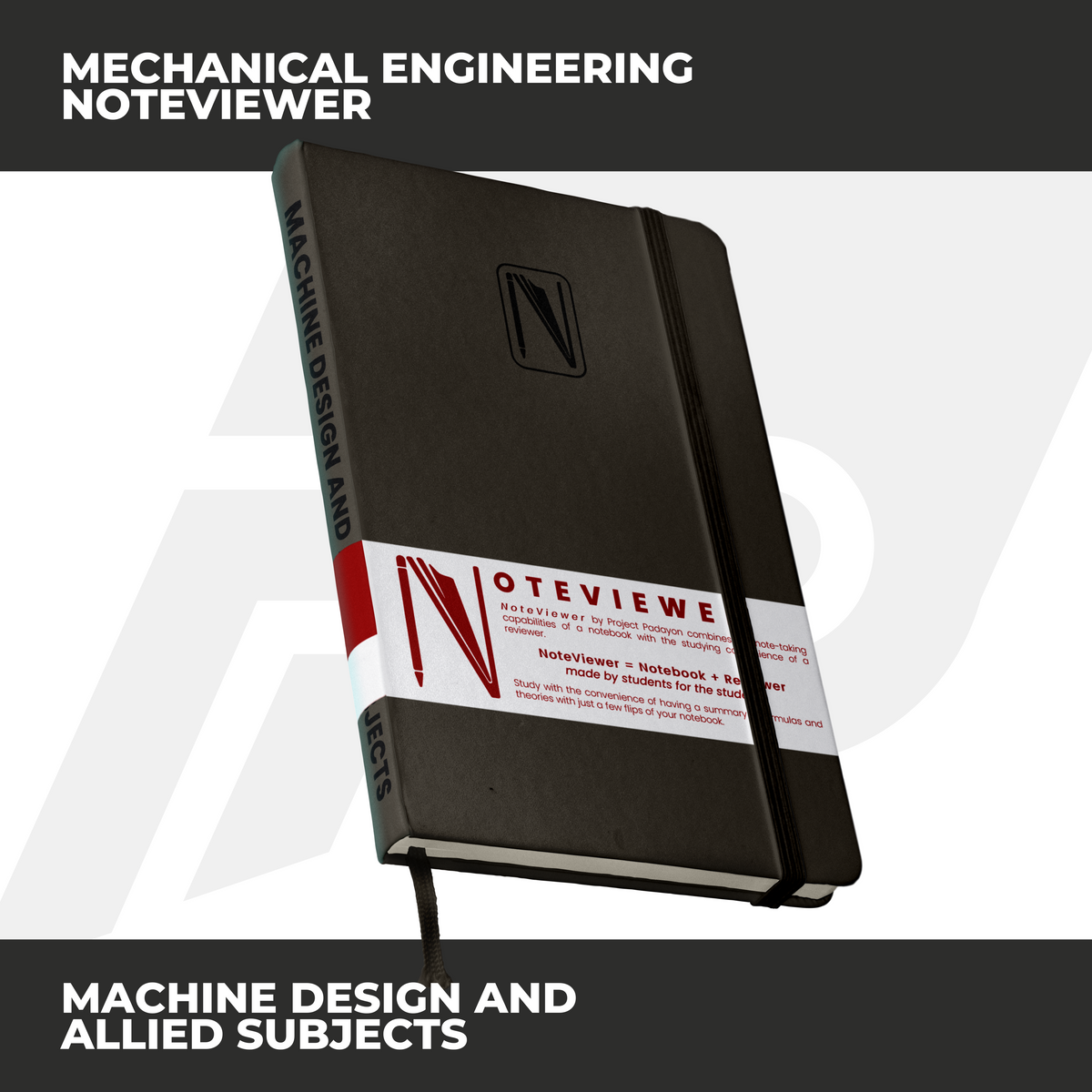 Mechanical Engineering NoteViewer - Machine Design and Allied Subjects [Notebook + Reviewer] - Leather Notebook - Project Padayon