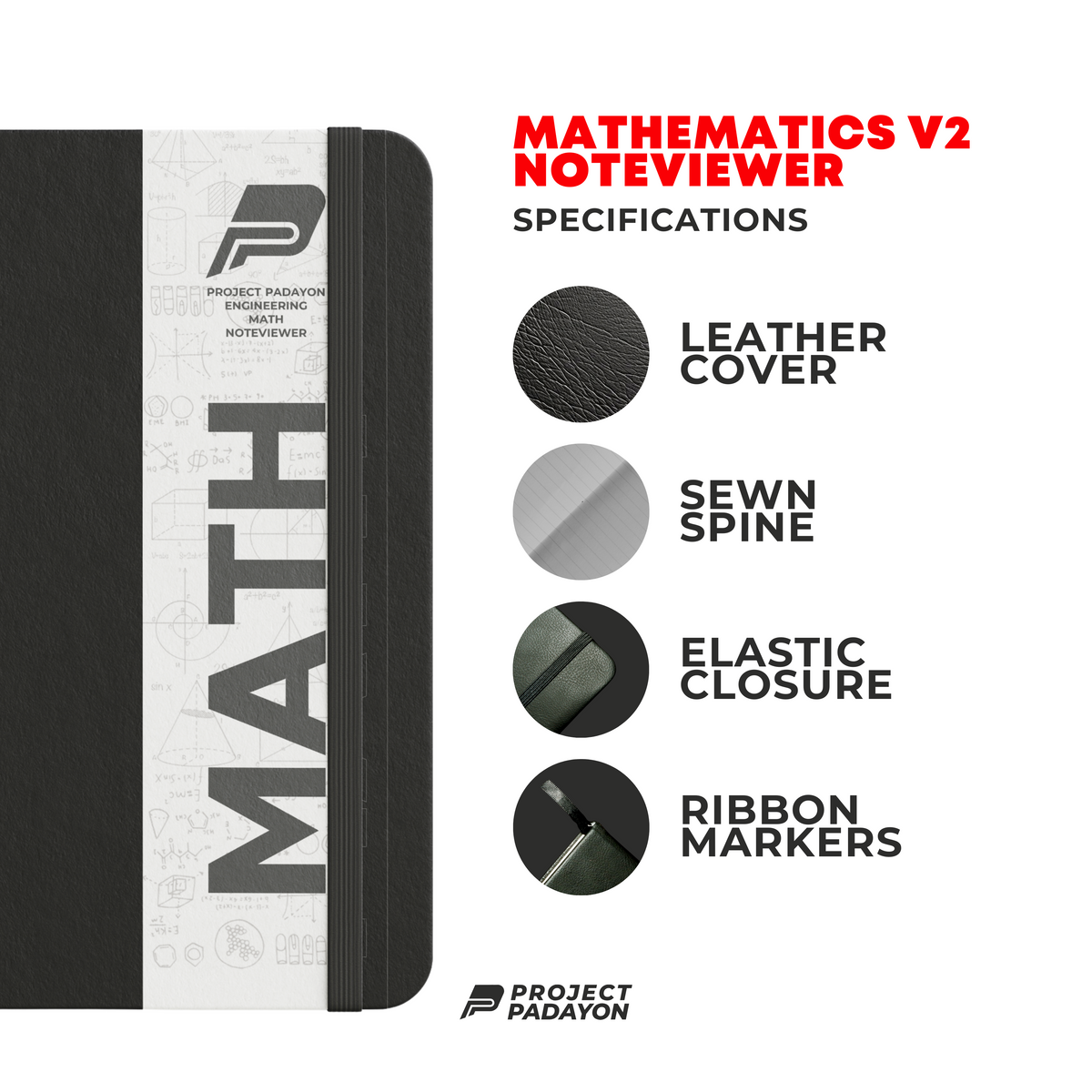 NoteViewer - Engineering Mathematics Version 2 [Notebook + Reviewer] (with more content) - Leather Notebook - Project Padayon