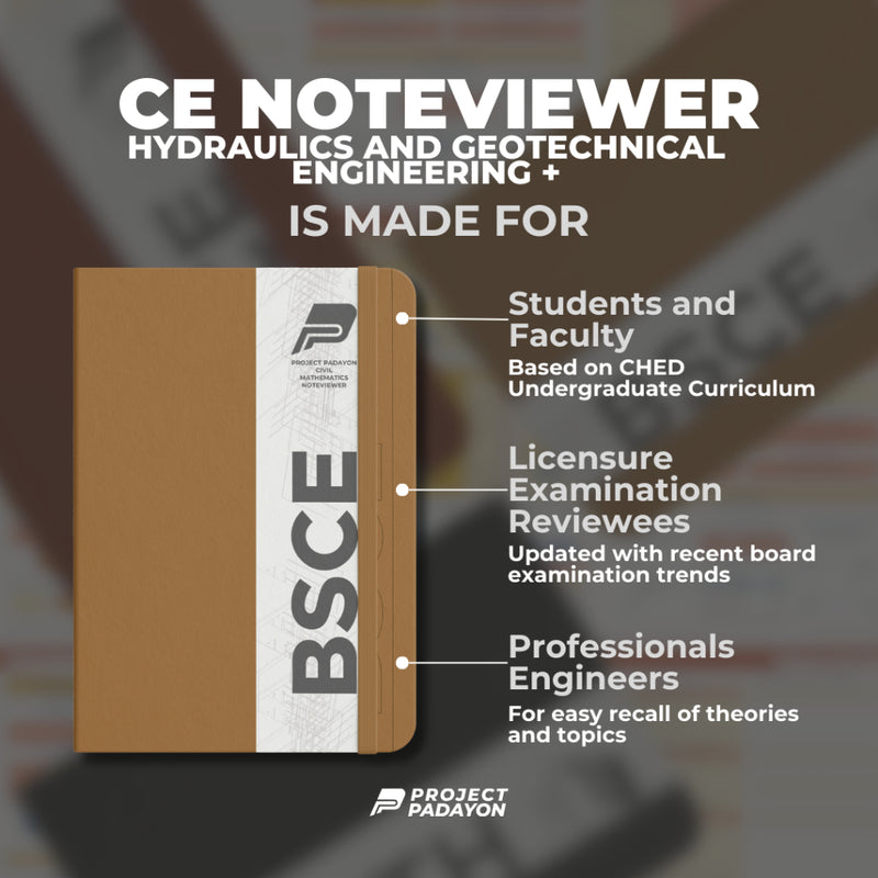 Civil Engineering NoteViewer - Hydraulics and Geotechnical Engineering + (HGE) [Notebook + Reviewer - Leather Notebook