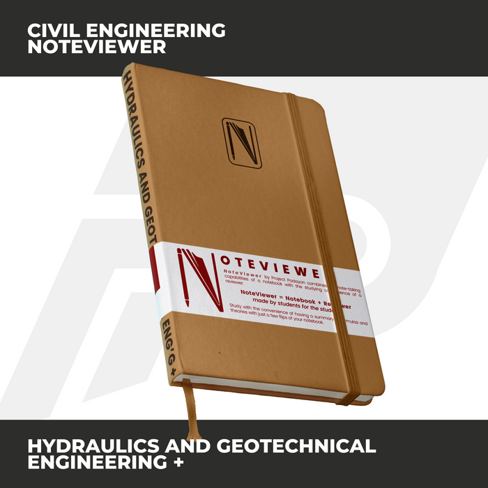 Civil Engineering NoteViewer - Hydraulics and Geotechnical Engineering + (HGE) [Notebook + Reviewer - Leather Notebook
