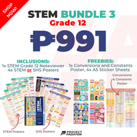 STEM Noteviewers + SHS posters Bundles by Project Padayon