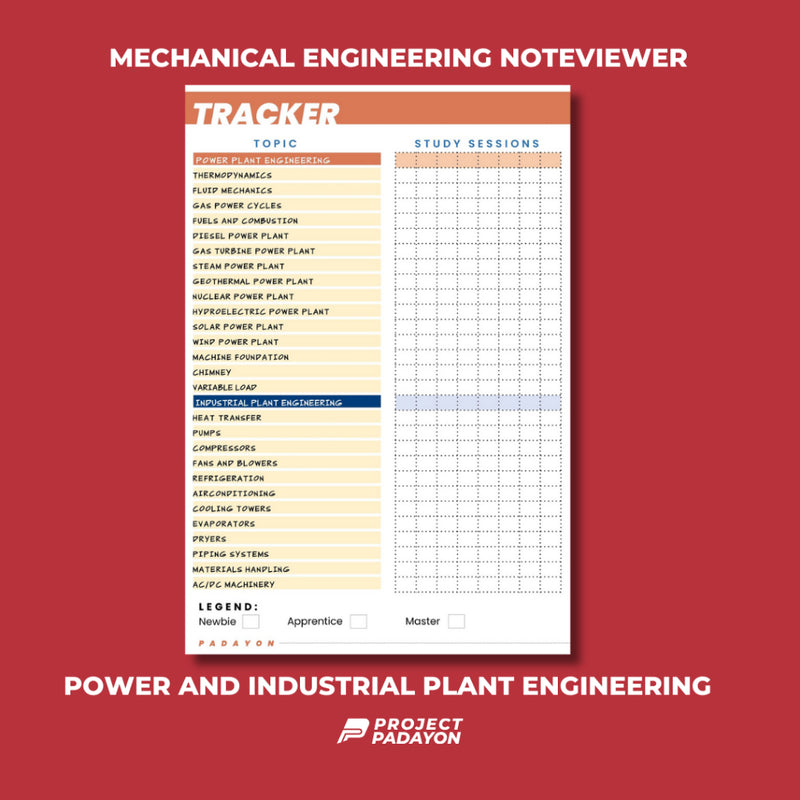 Mechanical Engineering NoteViewer - Power and Industrial Plant Engineering (PIPE) - Leather Notebook