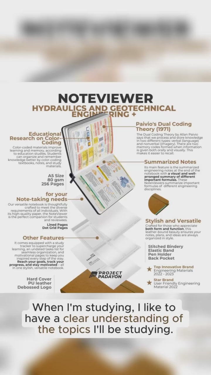 Civil Engineering NoteViewer - Hydraulics and Geotechnical Engineering + (HGE) [Notebook + Reviewer - Leather Notebook