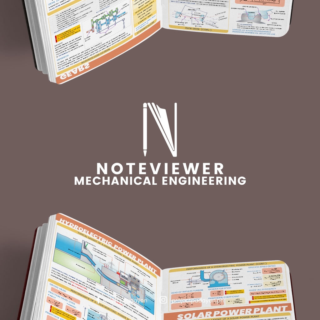 Mechanical Engineering NoteViewer - Machine Design and Allied Subjects [Notebook + Reviewer] - Leather Notebook - Project Padayon